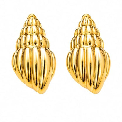 Stainless Steel Conch Shell Earring for Women