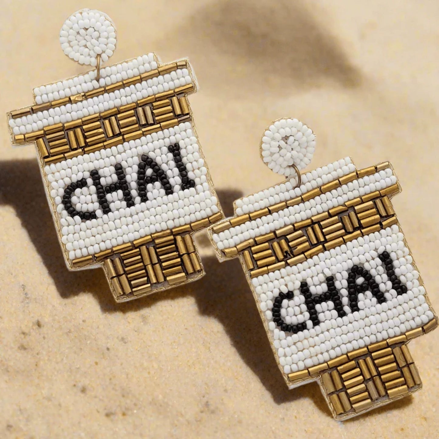Handmade Beaded Chai Earrings