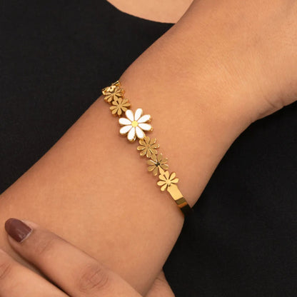 Gold Plated Golden Heartline Bracelet for Women(Anti-Tarnish)