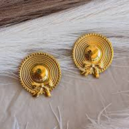 Stainless Steel Round Shaped Bow Earring for Women